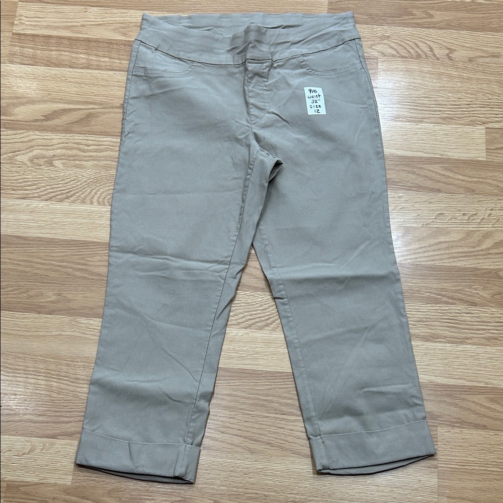 910.   CHARLIE B Beige Casual Pants